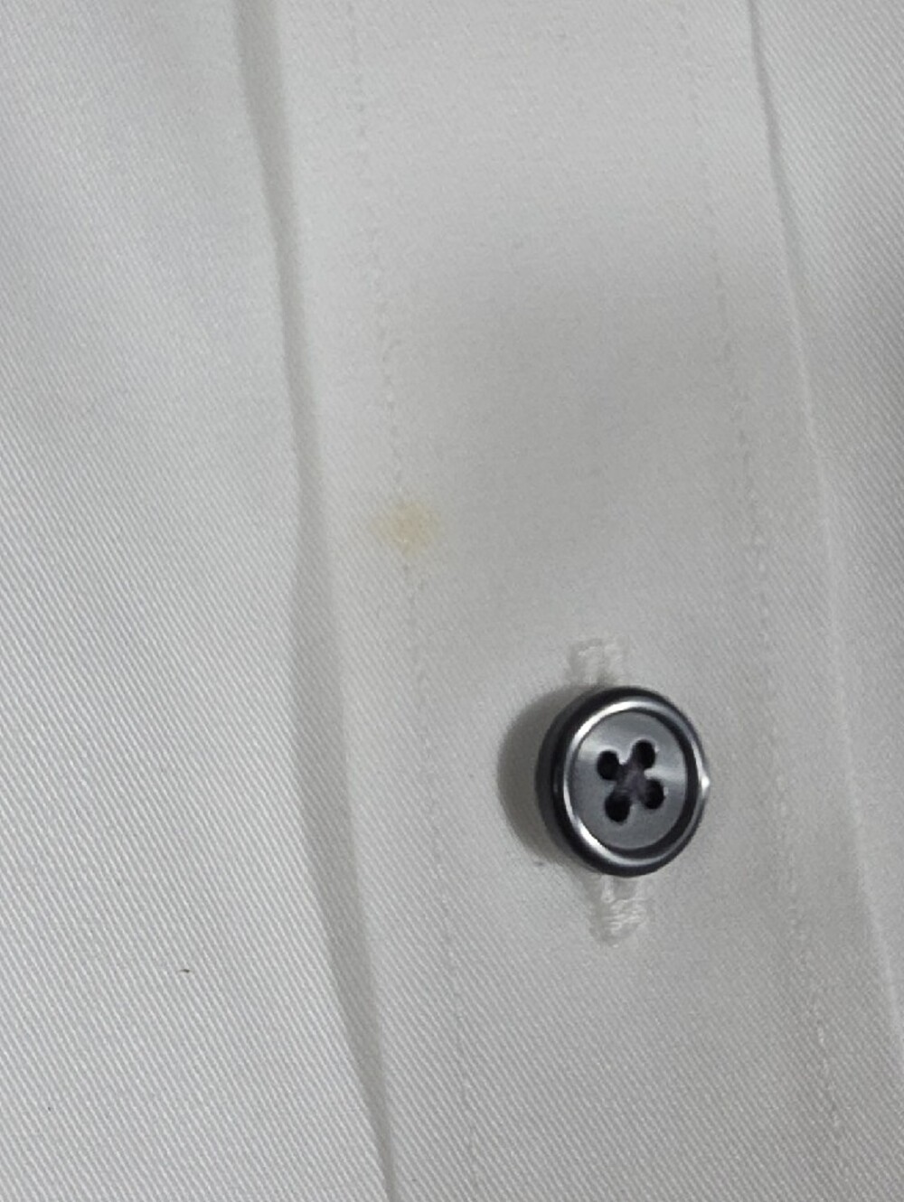 Men's White Dress Shirt with Spread Collar - Classic Tailored Look - Picture 5 of 9